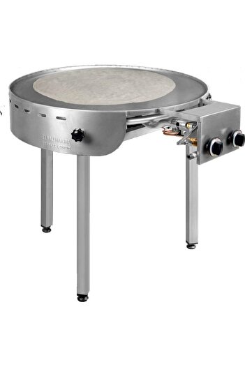 Moratti România Professional round hob for pancakes, flatbreads Moratti, 800x850 mm gas supply