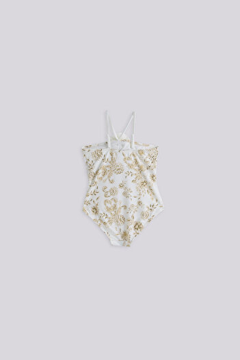 Tyess Girl Patterned Swimsuit
