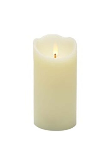 MAPLE LEAF Battery Operated LED Wax Candle 7.5x15cm
