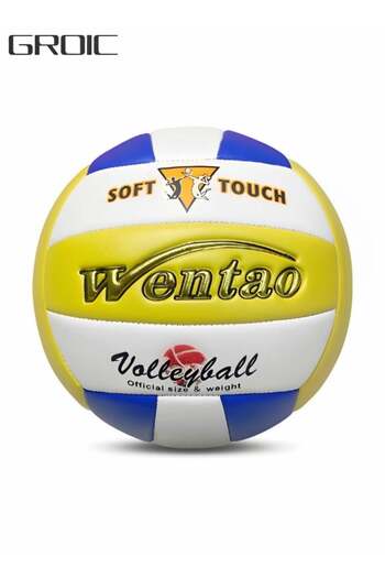 Aljazierah GROIC Official Size 5 Volleyball, Waterproof Indoor Outdoor with Pump