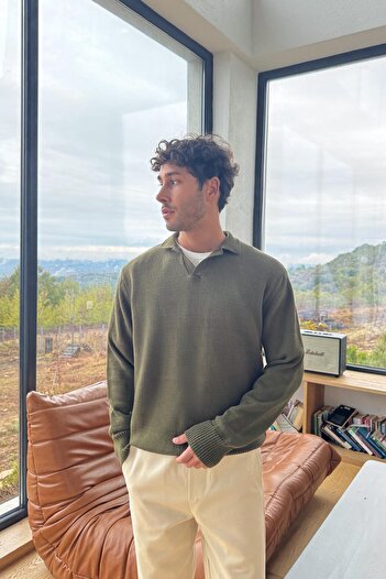 Flaw Wear V-Neck Knitwear Sweater