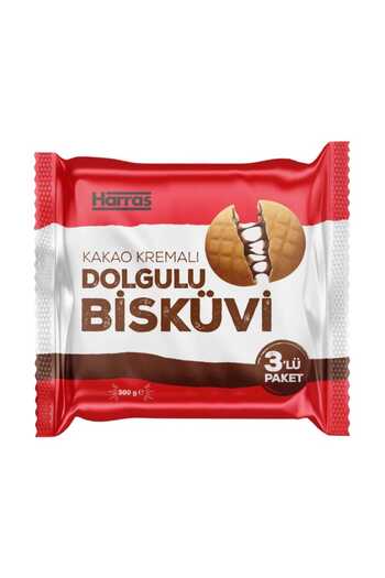 Harras Cream Filled Biscuits 4 X 300 Gr Quantity Pack - 1.2 kg