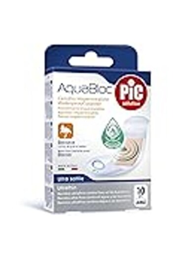 Pic Antibacterial Classic Plaster by Bicare, 20 Pieces, Assorted Colors