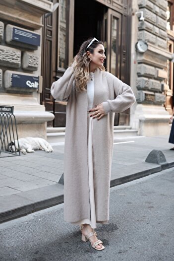 Poliyance Poll Pele Mink Long Cardigan