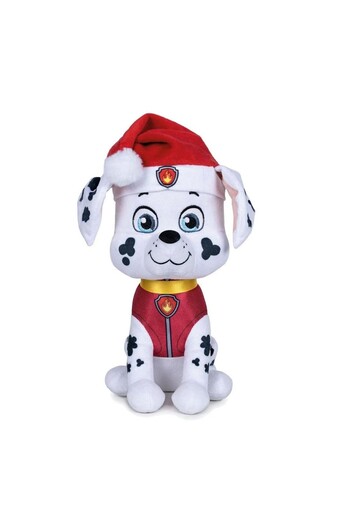 TOYFEST Paw Patrol Christmas Series Marshal 27 cm Plush Toy Firefighter Dog