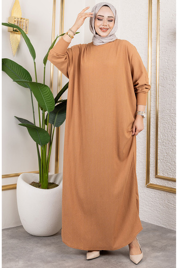 sefamerve Batwing Sleeve Wrap Dress 2000-05 Light Brown