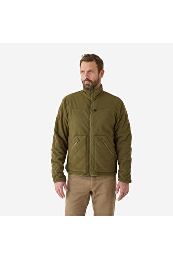 Decathlon Solognac Erkek Avcı Kışlık Mont - 5 °C - Yeşil - Avcılık ve Doğa Gözlemi - 500