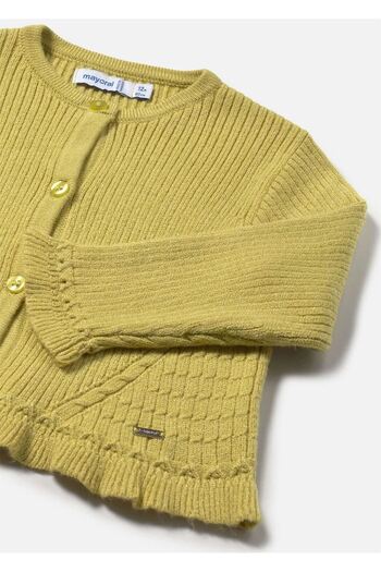 MAYORAL Baby Girl Knitted Cardigan Pistachio Green 2358