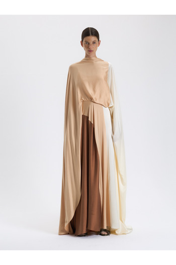 BAQA Three Color Cloak Dress