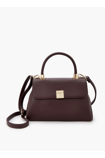 Flora Bella by Shoexpress Solid Satchel Bag with Detachable Strap - H 17 x W 29 x 11 cms