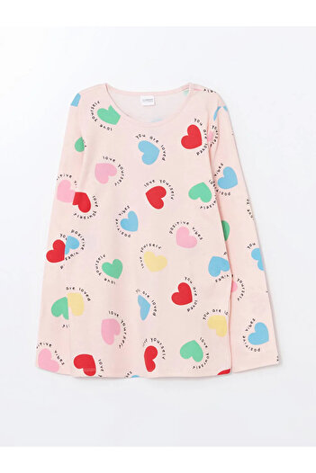 LC Waikiki Lcw Kids Pink Crew Neck Girls Pajamas Set