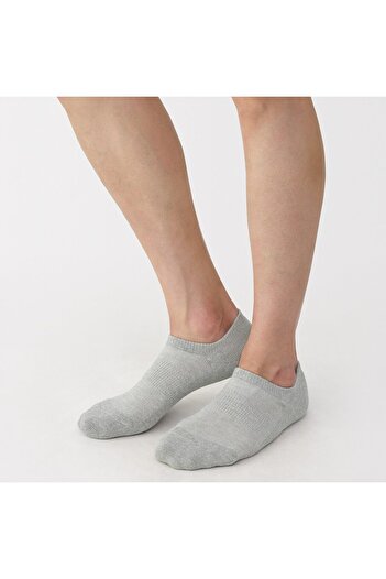 Muji Right Angle Pile Sneaker Socks (Melange)