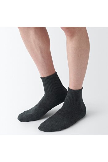 Muji Right Angle Pile Short Socks