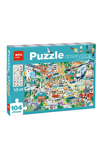 Apli Kids APLI urban-themed observation puzzle, 104 pieces