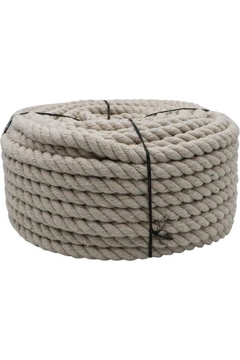 AL ARQAM Cotton Rope 10mm x 40 Yards – Durable, Heavy-Duty Natural Twisted Rope for Crafts