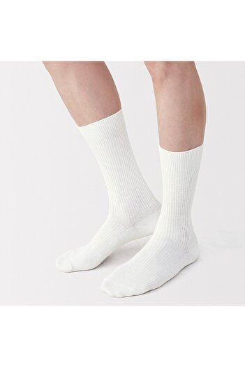 Muji Right Angle Anti-slip-fit Ribbed Socks