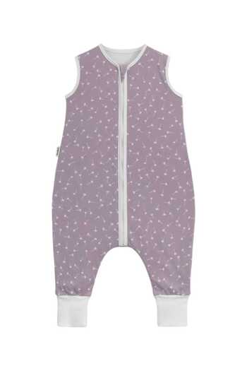 GÜRPAMUK HOME & BABY Outlet Winter 2.5 Tog Footed-Bibed Baby Girl-Boy Sleeveless Zippered Sleeping Bag/Lila