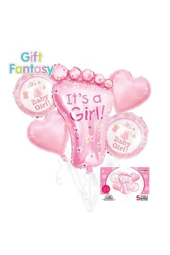 Baloane Vesele It's A Girl Balloon Set - Piciorus SET200