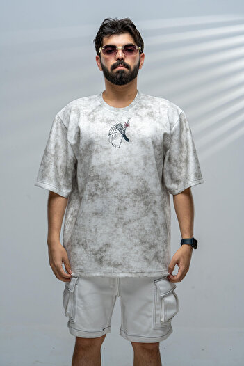 saneafn White T-shirt with Nanami Kento character design