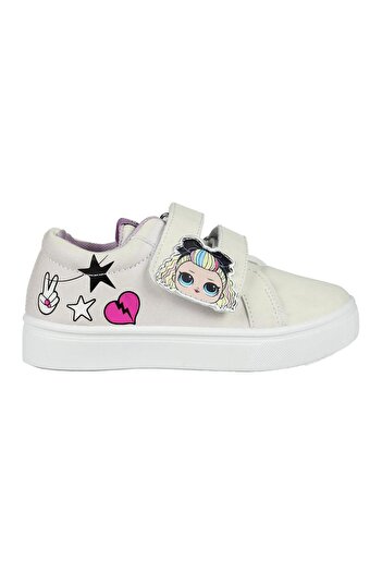 L.O.L. SURPRISE Girls' LOL Surprise Casual Sport Shoes, White Velcro, Size 31 EU, Spring-Summer Collection