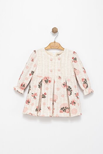 Babito Baby Baby Girl-Child Dress – Floral Print, Long Sleeve, Natural Comfortable Fabric, Casual & Special Occasion