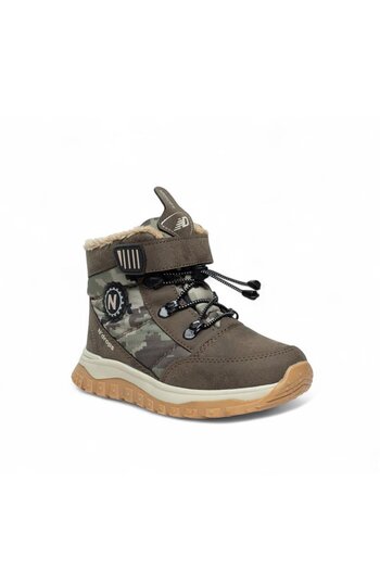 CEZY Durable, Orthopedic, Furry, Velcro Strap, Mink-Beige Boys' Boots Shoes