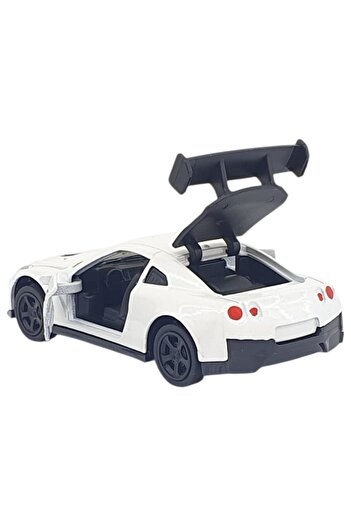 Vardem Pull and Drop Metal Small Cars 8 cm - 6411A - White