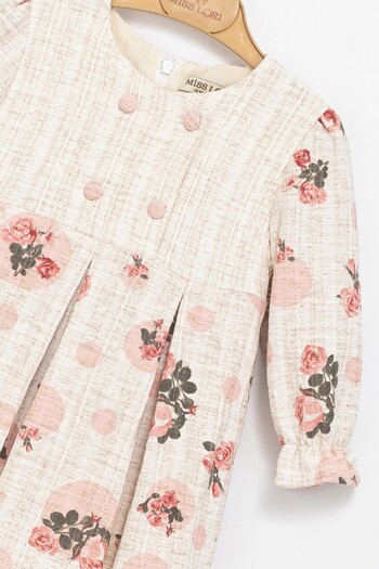 Babito Baby Baby Girl-Child Dress – Floral Print, Long Sleeve, Natural Comfortable Fabric, Casual & Special Occasion