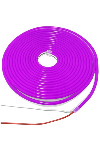 OEM Bandă luminoasă LED flexibilă neon flex, 12V/2.2A, 26W, rezistentă la umiditate, violet - 5m