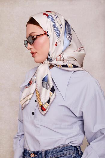 Levidor Mink Twill Silk Scarf Lunera Collection