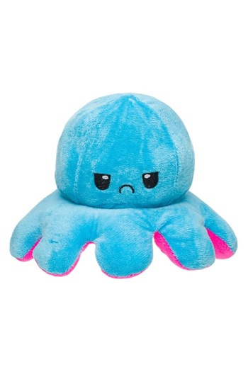 OEM Plus Octopus Fuchsia Blue Happy Sad 14cm