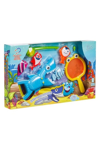 OEM Magnetic Fishing Game for Kids with Rod, Fish, Crab, Diver, and Shark Claw