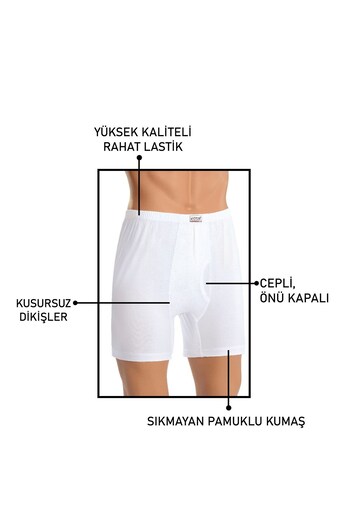Öts Men's Boxer Underwear (100% Cotton)