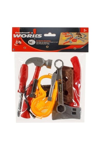 OEM Toy Tool Set, 13 Pieces, Multicolor, Age 3+
