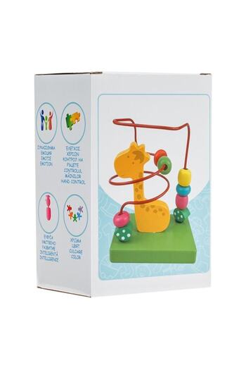 OEM Educational Wooden Toy with Balls & Giraffe 9.8x6.5x13.5cm