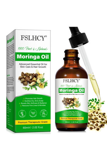 OEM Ulei de Moringa 100% Presat la Rece pentru Păr, Piele și Unghii 60 ml FSLHCY