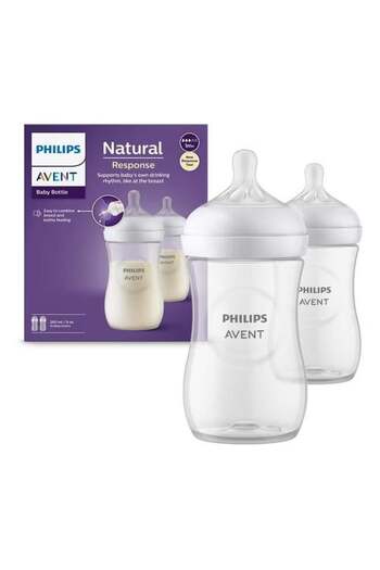 Philips Avent Philips Natural Response Baby Feeding Bottle 260Ml 2 Bottles