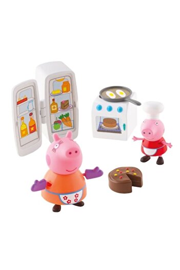 GIOCHI PREZIOSI Peppa Pig Kitchen and Camping Playset, Multicolor, 2 Figurines
