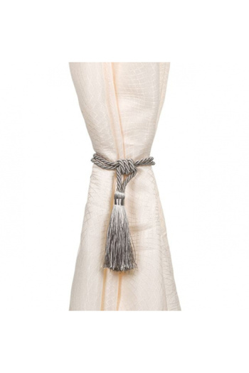 OEM Decorative Brooch with Fringes for Curtains, 12 cm, Grey