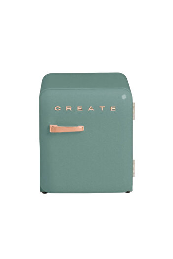Create Retro minibar refrigerator, CREATE, 48 liters, sage/rose gold