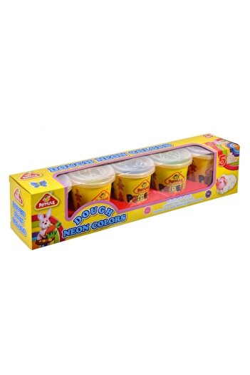 OEM Set Plastilina, Happy Doh, Neon, Capacitate 5x142 g, Multicolor