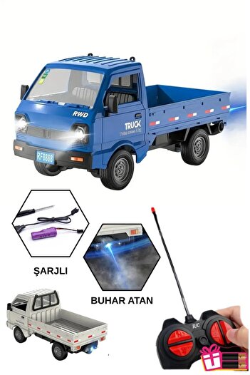 alpmodel Sarjlı Drift Atan Duman Atan Kamyonet Pickup Uzaktan Kumandalı Oyuncak 1:16