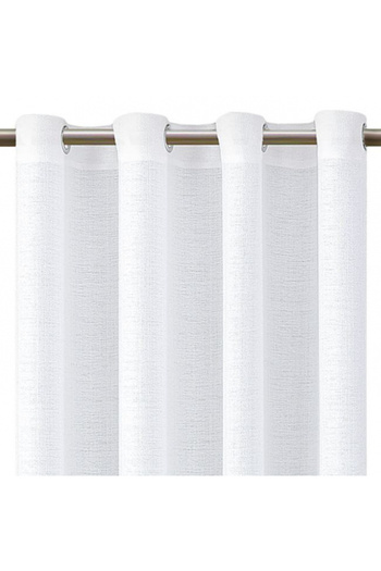 OEM Decorative curtain with rings, medium shading level, 140 x 250 cm, White