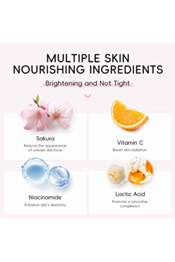 LAIKOU Body Scrub with Sakura, Niacinamide and Vitamin C – Exfoliating Brightness 25 g