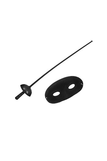 OEM Set Joaca Sabie si Masca tip Zoro, Negru