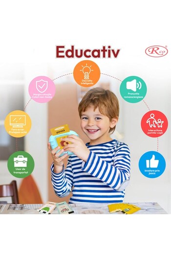 SPEEDSTORE Bilingual educational card reader 448 words blue USB for children