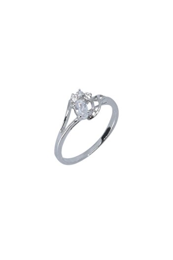 Flippy Inel din Argint 925 cu Zirconii, rodiat, marimea 56