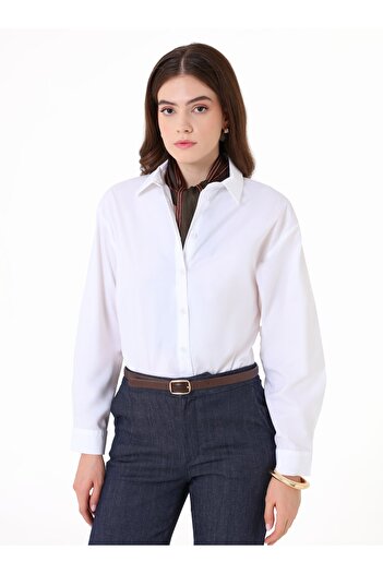 Benin White Poplin Shirt with Patches - White -