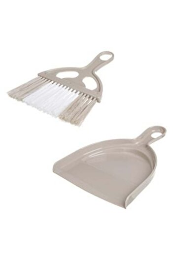 OEMN Set Dustpan & Small Broom Plastic Beige