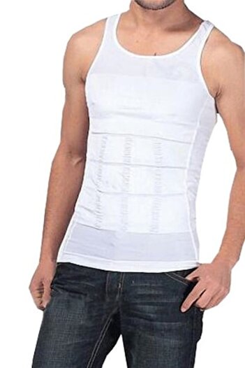 Palmonix Supra-elastic Shapewear Tank Top for Men, Size L, Black